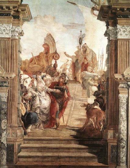 TIEPOLO, Giovanni Domenico The Meeting of Anthony and Cleopatra